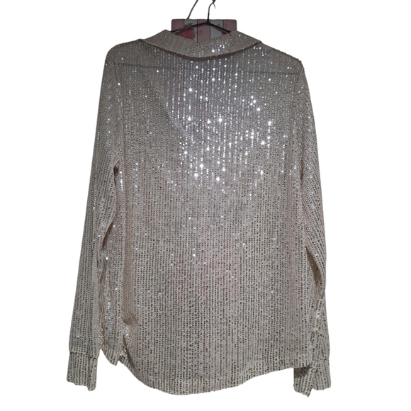 Sparkling Button-Up Shirt - Picture 3 of 5